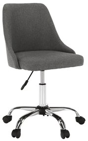 Elegantná kancelárska stolička bez podrúčok sivá