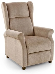 AGUSTIN M recliner with massage function, color: beige