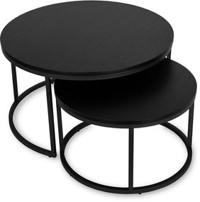 Set 2 konferenčných stolíkov Metacion Max (čierna) . Akcia -30%. Vlastná spoľahlivá doprava až k Vám domov. 1119275