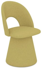 Žlté čalúnené jedálenské kreslo Kalo – Makamii