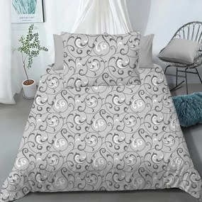 ECOMATRACE Bavlnené posteľné obliečky Šedý orient