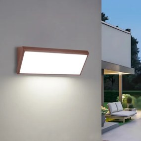 Brilagi - LED Vonkajšie nástenné svietidlo so senzorom TRIANGLE LED/42W/230V hnedé IP65