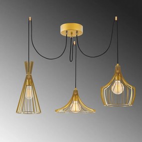Závesné svietidlo v zlatej farbe Mezopotamya – Opviq lights