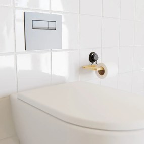 Bambusový samodržiaci držiak na toaletný papier Compactor Bestlock SPA