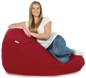 Plyšový sedací vak SAKO červený