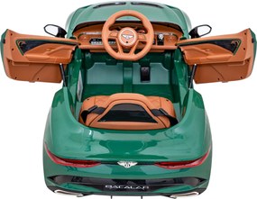 Ramiz Bentley Bacalar batériové auto pre deti Zelené + diaľkové ovládanie + EVA + pomalý štart + LED Audio