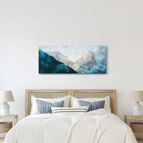 Obraz - Kresba hôr (120x50 cm)