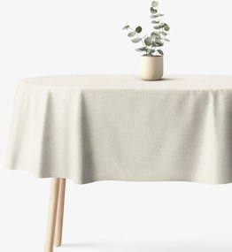 Goldea oválny obrus 100% bavlnené plátno - prírodný režný 120 x 180 cm