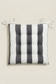 Vankúš na sedenie STRIPES grafitový 40x40x6 cm