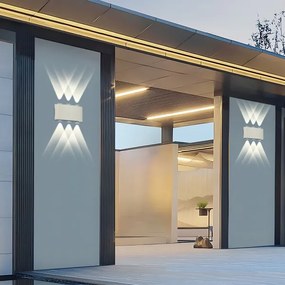 Brilagi - LED vonkajšie nástenné svietidlo FLAREBOX LED/6W/230V biele IP65