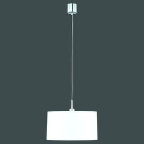 Závesná lampa Loop s bielym chincovým tienidlom