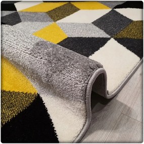 Dekorstudio Moderný koberec SUMATRA - Žlté kosoštvorce Rozmer koberca: 160x220cm