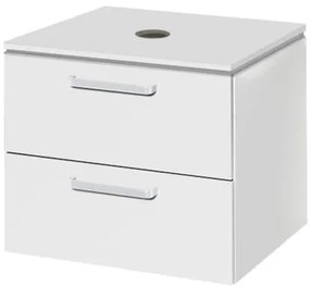 Kúpeľňová skrinka pod umývadlo Naturel Vario Dekor 54x45 cm biela VARIODESK60ZBIBL, 1 ks