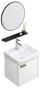 Rea Molly, súprava kúpeľňového nábytku s umývadlom 40cm, biela matná, REA-M0007