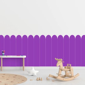PIPPER. Textilná samolepiaca tapeta - Oblúk - Fialová farba Farba: Tmavá, Veľkosť: 100 cm