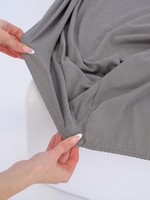 Jersey plachta Classic 180 × 200 cm - tmavo sivá