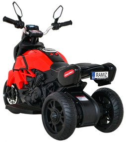 Motorka na batérie pre deti FAST TOURIST - červená