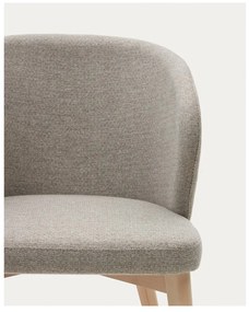 Béžové čalúnené jedálenské kreslo Darice – Kave Home