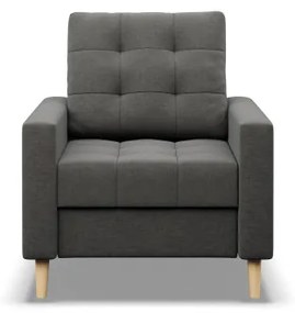 Kreslo ELMA tmavosivé