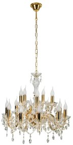 Luster na reťazi MARIA TERESA 15xE14/40W/230V