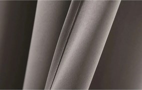 Sivo-hnedý záves OXFORD 140x250 cm Zavesenie: Kovové krúžky