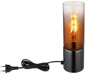 Globo 21000TG - Stolná lampa ANNIKA 1xE27/25W/230V pr. 9 cm čierna/medená