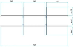 Triediaci regál s dverami PRIMO WHITE, 800 x 420 x 1781 mm, 9 priehradok, biela / grafitová