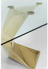Gloria Chrome stôl 200x100cm zlatý