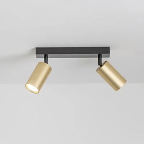 Brilagi - Bodové svietidlo SELE GOLDEN 2xGU10/30W/230V čierna/zlatá