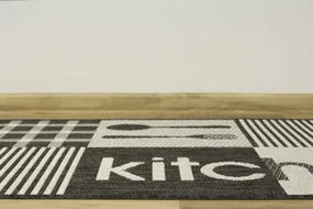 Protišmykový kuchynský koberec / behúň Flex 19053/08 tmavosivý