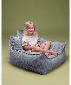 Modrý menčestrový detský sedací vak Chair – Wigiwama