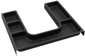 Sapho Sapho, LINDO "U" organizér 372x36x323 mm, plast, antracit, LD001