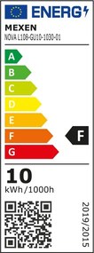 Mexen Nova, LED žiarovka GU10, 10W, teplá - 3000K, 1055 lm - L108-GU10-1030-01