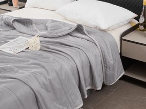 Chladiaca letná prikrývka CELIA, sivá Rozmer: 140 x 200 cm