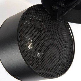 Sada 2 moderných bodových svetiel čiernych okrúhlych nastaviteľných - Go Nine