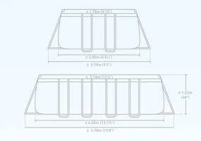 Marimex | Bazén Marimex Florida Premium 2,00x4,00x1,22 m s kartušovou filtráciou | 10340258