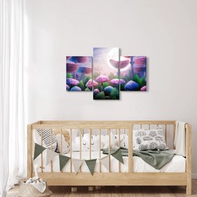 Obraz - Huby pri splne, grafika (90x60 cm)