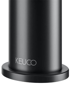 KEUCO IXMO Flat páková umývadlová batéria s odtokovou súpravou s tiahlom, výška výtoku 59 mm, čierna matná, 59504373000