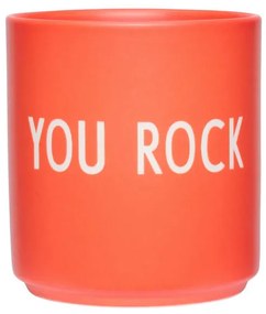 Design Letters Hrnček Favourite s nápisom You Rock, terracotta