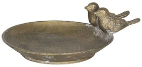 Dekoračné kovová miska s vtáčikmi - 11 * 9 * 2 cm