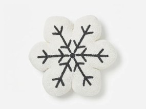 Dekoratívny vankúšik SNOWFLAKE 35x35 cm, biely