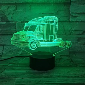 3Dmix 3DL-BTB009 – 3D LED nočná lampa - Ťahač (kamión) (Bluetooth reproduktor - farba biela)