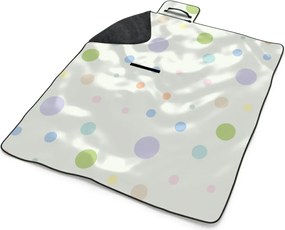 Sablio Plážová deka Trojfarebné bodky: 200x140 cm