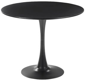 Jedálenský stôl BOCCI 90 x 90 cm (MDF) (čierna) (pre 4 osoby). Vlastná spoľahlivá doprava až k Vám domov. 1018811
