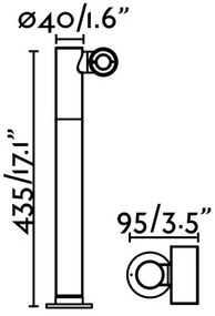 FARO 70783 - LED Vonkajšia lampa SPY-2 LED/6W/230V IP65