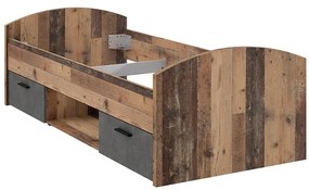 Posteľ Oldheaven WNL09-C943 old wood/beton