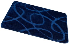 Kúpeľňový koberček Kobe Navy granátový, línie