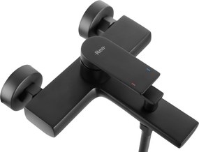 Rea Verso, vaňová batéria s ručnou sprchovou súpravou, čierna matná, REA-B7903