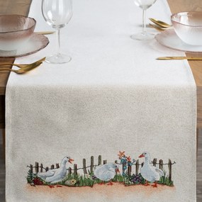 GOBELÍNOVÝ BEHÚŇ NA STÔL GOOSE 45X140 CM VZOROVANÁ