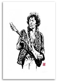 Gario Obraz na plátne Jimi Hendrix - Péchane Rozmery: 70 x 100 cm